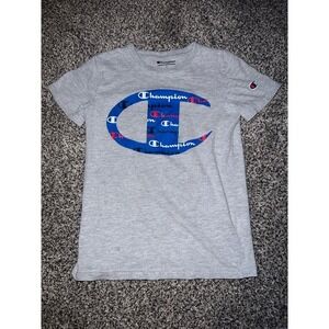 Champion boys gray short sleeve‎ shirt size small